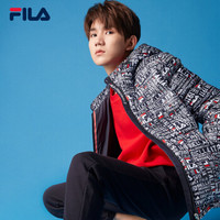 FILA（斐乐）2018 W系列羽绒服男王源同款舒适时尚冬季新款羽绒服男 传奇蓝-NV 180/100A/XL