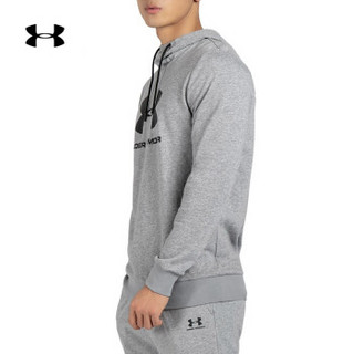 Under Armour 安德玛官方 UA男子 Basic logo 运动连帽卫衣-1347631 灰色035 M