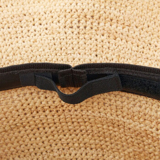 无印良品 MUJI 酒椰叶纤维 中折帽 原色 55-57.5cm