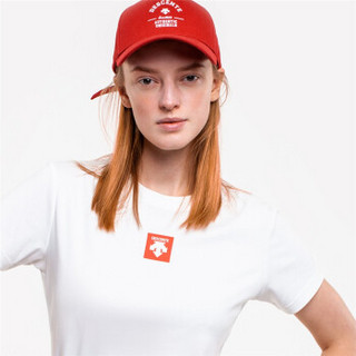 DESCENTE迪桑特 SPORTS STYLE 女子针织短袖T恤 D9332ITS74 白色-WT M(165/84A)