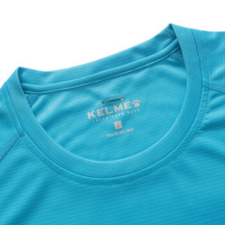 KELME/卡尔美 2018夏季新款男士运动T恤速干透气跑步健身短袖上衣3681062 深灰色 XL/180