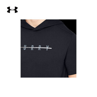 Under Armour 安德玛官方 UA男子库里SC30 运动短袖连帽T恤-1326723 黑色001 S