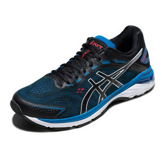 ASICS亚瑟士 男跑步鞋稳定透气 GT-2000 7 (4E) 黑色 41.5