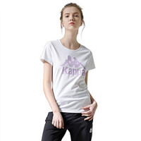 Kappa卡帕 女款运动短袖休闲T恤夏季半袖 2019款|K0922TD08 漂白-001 XL