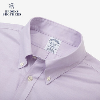 Brooks Brothers/布克兄弟男士秋新品Supima棉免烫衬衫1000070759 5000-紫色 L