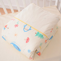 全棉被套婴儿童床上用品纯棉幼儿园宝宝小孩床品被罩单件冬 米/趣味涂鸦100*130cm