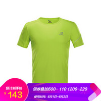 萨洛蒙（Salomon） 男款快干排汗透气跑步短袖T恤AGILE SS TEE M  19新 酸柠檬绿402096 S