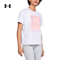 Under Armour 安德玛 UA女子 Fashion短袖T恤-1323883 白色101 XS