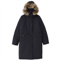 無印良品 MUJI 無印良品 女式 羽绒 风帽大衣 海军蓝 XL