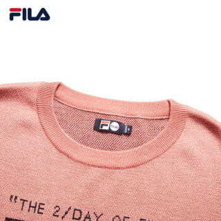 FILA FUSION x b+ab斐乐2019 F系列针织衫女冬季休闲宽松套头毛线衣 粉色-PC 165/84A/M