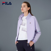 1FILA 斐乐官方 女子外套 2019秋季新款 时尚简约宽松外套女上衣 木槿紫-VT 165/84A/M