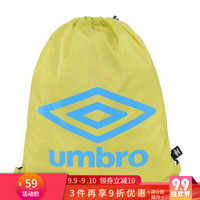 UMBRO茵宝配件运动休闲球包经典大LOGO手拎包撞色训练包 UJS1735C-LIM亮绿色+蓝色 F