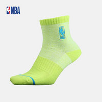 NBA 男士半毛圈运动中邦袜 透气吸汗 袜子 WLTJS187 绿色 均码