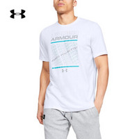 安德玛官方UA 男子运动短袖T恤Under Armour1344237 白色100 L