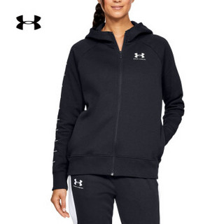 安德玛官方UA Sportstyle 女子运动拉链连帽外套 Under Armour-1348559 黑色001 M