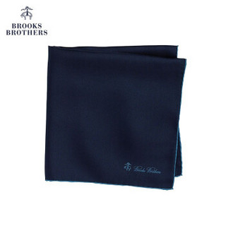 Brooks Brothers/布克兄弟男士丝质方巾1000003195 4004-藏青色