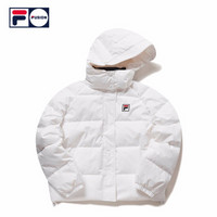 FILA FUSION 斐乐女子梭织羽绒服2019冬季新款运动宽松保暖羽绒服 白色-WT（宽松版型，建议拍小一码） 160/80A/S