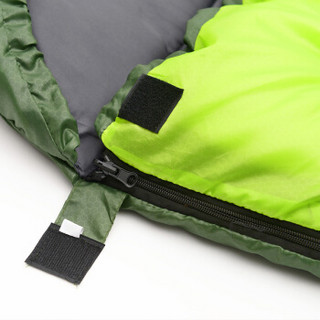 威迪瑞 睡袋成人户外加厚隔脏旅行秋冬天四季保暖室内露营双人隔脏棉睡袋 军绿1.95kg（左）-送助眠三宝