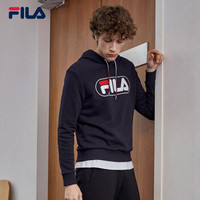 FILA 斐乐官方 男套头卫衣 2019春季 Qriginale系列 传奇蓝-NV 170/92A/M