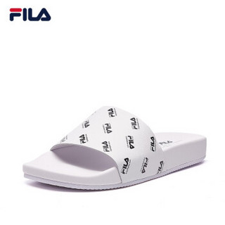 1FILA X 3.1 Phillip Lim 斐乐 男士拖鞋 2019新款 满印休闲凉拖男 白色-WT 44.5