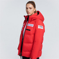 DESCENTE迪桑特 瑞士国家高山滑雪队 女子加厚羽绒服 D9432SDJ65 红色-RD L(170/88A)