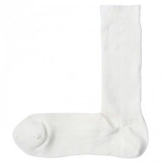 无印良品 MUJI 男式 合脚直角袜秘鲁棉混珠地网眼袜 中灰色 26-28cm
