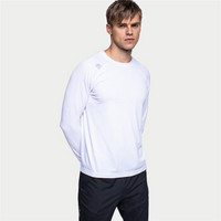 DESCENTE迪桑特 RUNNING系列 男子针织长袖T恤 D9431RTL44 白色-WT XL