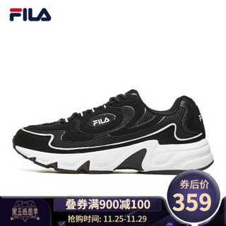 FILA 斐乐官方 VOLANTE 98 男子复古跑鞋 ins新款跑步鞋潮鞋休闲鞋男鞋 黑色-ABK 42