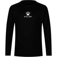 KELME卡尔美儿童紧身衣 足球弹力长袖透气运动t恤K15Z734 黑色 150CM