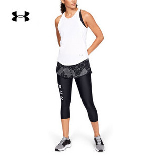 Under Armour 安德玛官方 UA女子Reflective运动中裤 -1328445 黑色001 XL