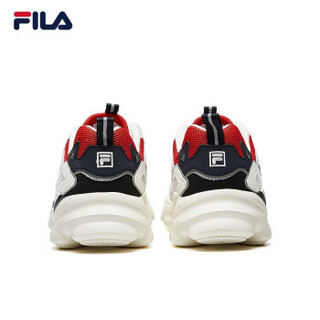 FILA 斐乐男鞋 skipper 老爹鞋男子复古跑鞋2019新款运动鞋休闲鞋跑步鞋 白/日岩灰-BMG 41