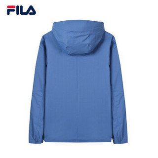 FILA 斐乐官方 男子外套 2019新款热压条设计连帽梭织上衣 浅紫蓝-DB 185/104A/XXL