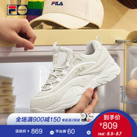 FILA FUSION 斐乐 光希同款 RAY 女子老爹鞋 休闲鞋复古跑鞋运动鞋 雪白-SW 37.5