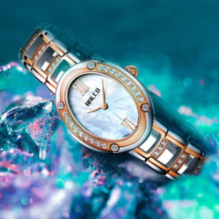 商品swiss made 拜戈(balco)瑞士手表 原装进口钢带石英女表3192 金色