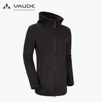 巍德（VAUDE）新品户外保暖男羊羔绒抓绒衣男款抓绒外套1318097 黑色 M