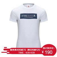 lecoqsportif乐卡克法国公鸡17夏季新品男圆领短袖T恤CBT-0111173 白色/WHT L