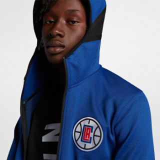 商品nba快船队球员版 nike therma flex 连帽拉链外套球队同款出场服