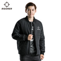 准者男士外套 冬季新款保暖休闲夹克 % 纯正黑 3XL(建议身高195cm-200cm)