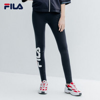 FILA 斐乐官方 女子长裤 2019夏季新款健身紧身运动裤女裤子 传奇蓝-NV 160/62A/S