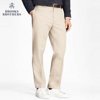 Brooks Brothers/布克兄弟男士微弹通勤休闲长裤1000046113 2004-卡其色 3032