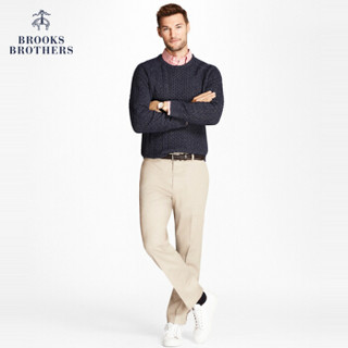 Brooks Brothers/布克兄弟男士微弹通勤休闲长裤1000046113 2004-卡其色 3032