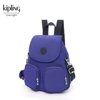 Kipling凯浦林2018新款双肩背包K12887轻便旅行包大容量 夏夜紫