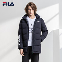 FILA（斐乐）2018 W系列羽绒服男冬季新款运动休闲羽绒外套中长款羽绒服男服 传奇蓝-NV 175/96A/L