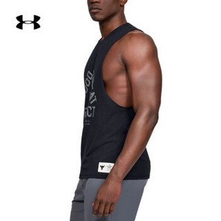 Under Armour 安德玛官方 UA男子强森Rock 运动印花背心-1346097 黑色001 L