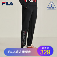 FILA 斐乐官方 男子长裤 2019秋季新款针织休闲长裤 收口运动裤男 传奇蓝-NV 165/76A/S