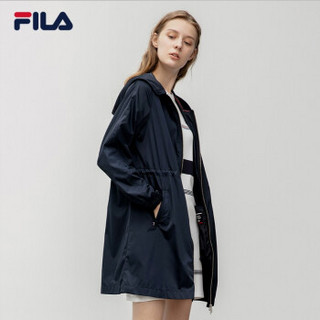 1FILA 斐乐官方 女子外套 2019秋季新款运动休闲梭织上衣女外套 传奇蓝-NV 160/80A/S