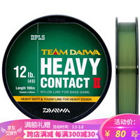 达亿瓦（DAIWA） TD HEAVY CONTACT 2 GR 路亚鱼线 钓鱼线尼龙线 路亚主线 隐形绿色 2.5号 10LB