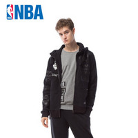 NBA潮流服饰 时尚休闲运动 连帽外套 MK0418AA 黑色 XL