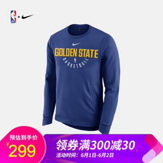 NBA 金州勇士队 MODERN 男子 NIKE 长袖圆领上衣 865262 图片色 XL