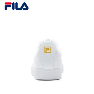 FILA斐乐女鞋网球文化鞋2018新款耐磨透气时尚运动板鞋休闲鞋 标准白 36.5